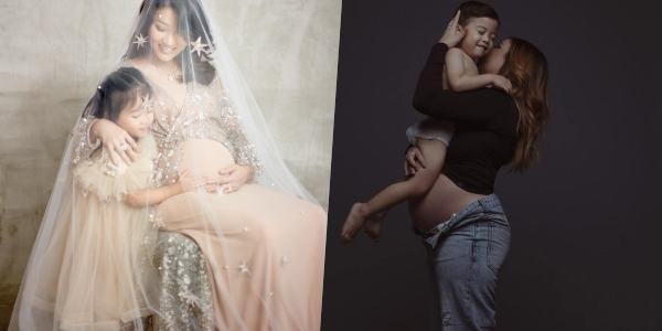 10 Ide Maternity Photo Selebritas Bersama Anak Pertama. Malah Ngajak sang Kakak Ikut Sayang Adik, Kan?