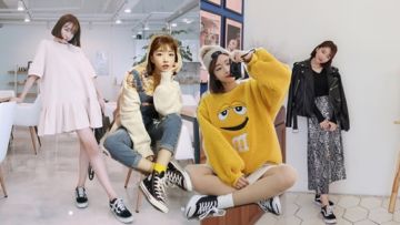 Inilah 12 Cara Padu Padan Baju Saat Pakai Sneakers Hitam Ala Sunny Dahye. Gaya Kasualnya Menawan Hati