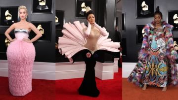 10 Foto Penampilan Artis Paling Unik di Red Carpet Grammy Awards 2019. Bajunya Mirip Apa Ya Kira-Kira?