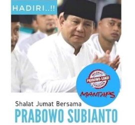 Poster Ajakan Jumatan dari Prabowo Menuai Polemik, Memangnya Apa Tujuannya?