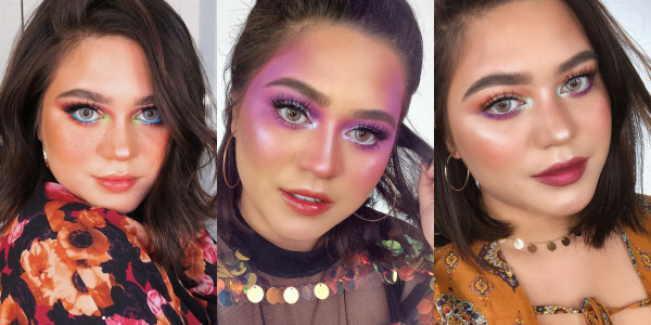 10+ Inspirasi Make-up Kilau ‘Pelangi’ ala Sarah Ayu. Warna-warni Meriahnya Bikin Silau!