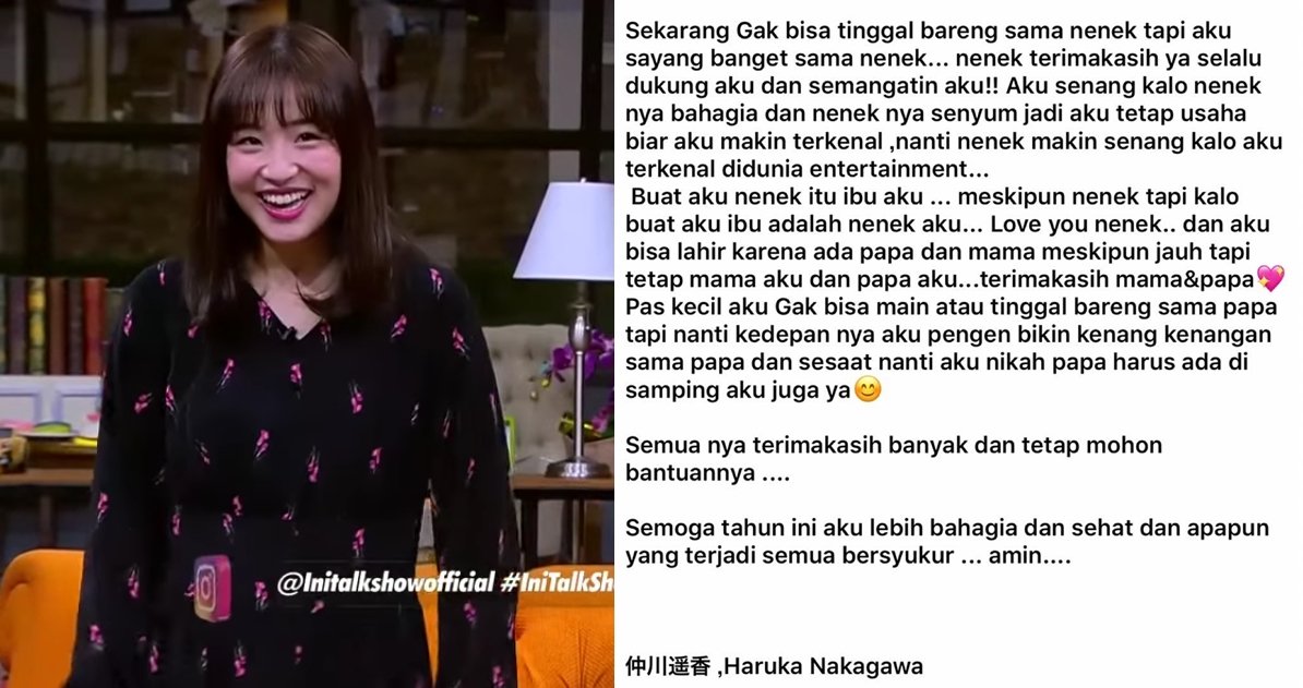 Curhatan Haruka Tentang Kehidupannya yang Miris; 'Aku Sampai Lupa Wajah Ibuku...'