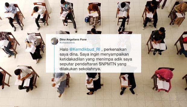 Cewek Curhat Adiknya Gagal Ikut SNMPTN Karena Sekolah Salah Input Data. Ini Tanggapan Kemdikbud