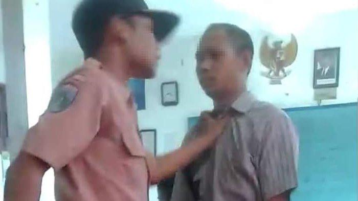 Viral Video Siswa SMP Menantang dan Mencengkeram Kerah Gurunya. Murid Kok Nggak Hormati Guru Sih?