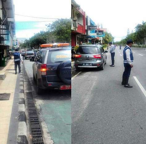 Pemantauan Petugas Dinas Perhubungan Kota Balikpapan