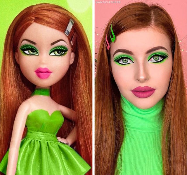 Boneka VS Manusia, Viralnya #BratzChallenge Ini Bikin Kamu Takjub Sama Kekuatan Make-up Mengubah Muka!