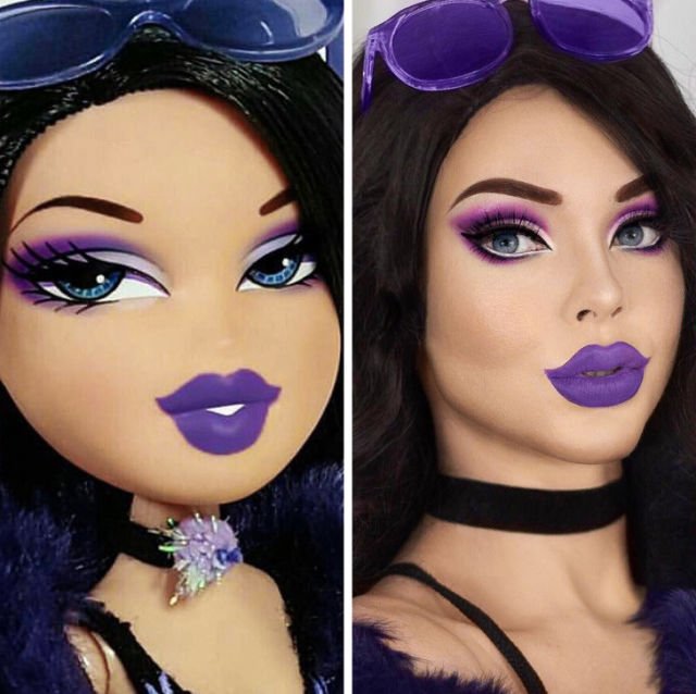 Boneka VS Manusia, Viralnya #BratzChallenge Ini Bikin Kamu Takjub Sama Kekuatan Make-up Mengubah Muka!