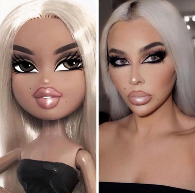 Boneka VS Manusia, Viralnya #BratzChallenge Ini Bikin Kamu Takjub Sama Kekuatan Make-up Mengubah Muka!