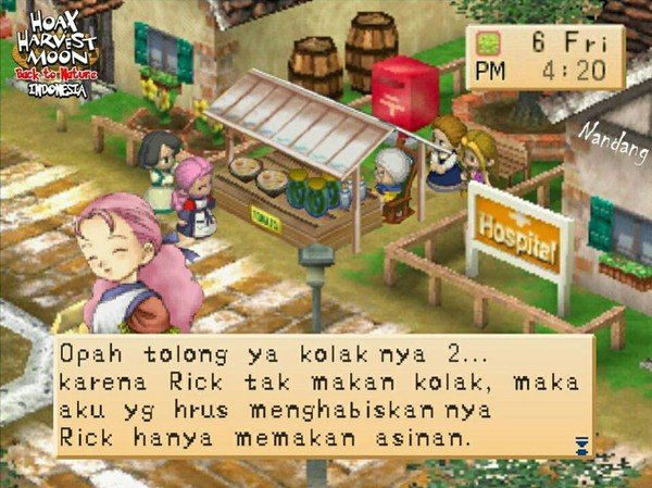 13 Meme Game Harvest Moon dengan Latar Tempat di Indonesia. Sarat akan Kearifan Lokal Banget deh!