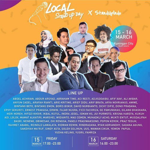 Festival Standup Terbesar ‘Local Standup Day’ Dihelat Lagi, Pastikan Ada Komika Idolamu