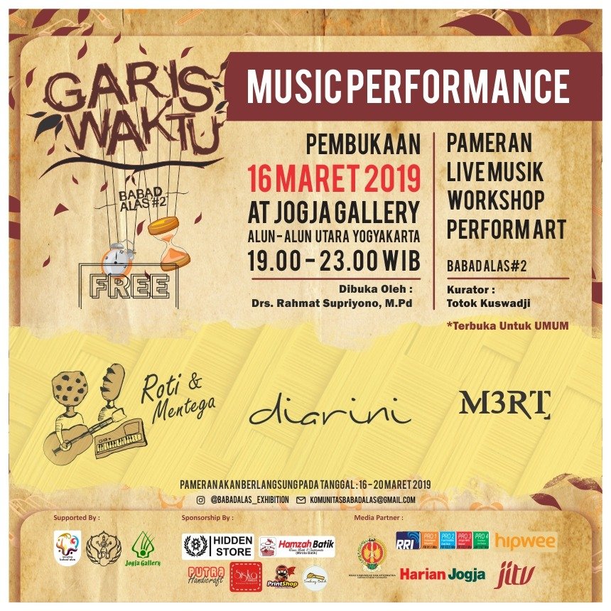 Komunitas Babad Alas Adakan Pameran Seni Kriya Bertema “Garis Waktu”. Yakin Nggak Mau ke Sana?