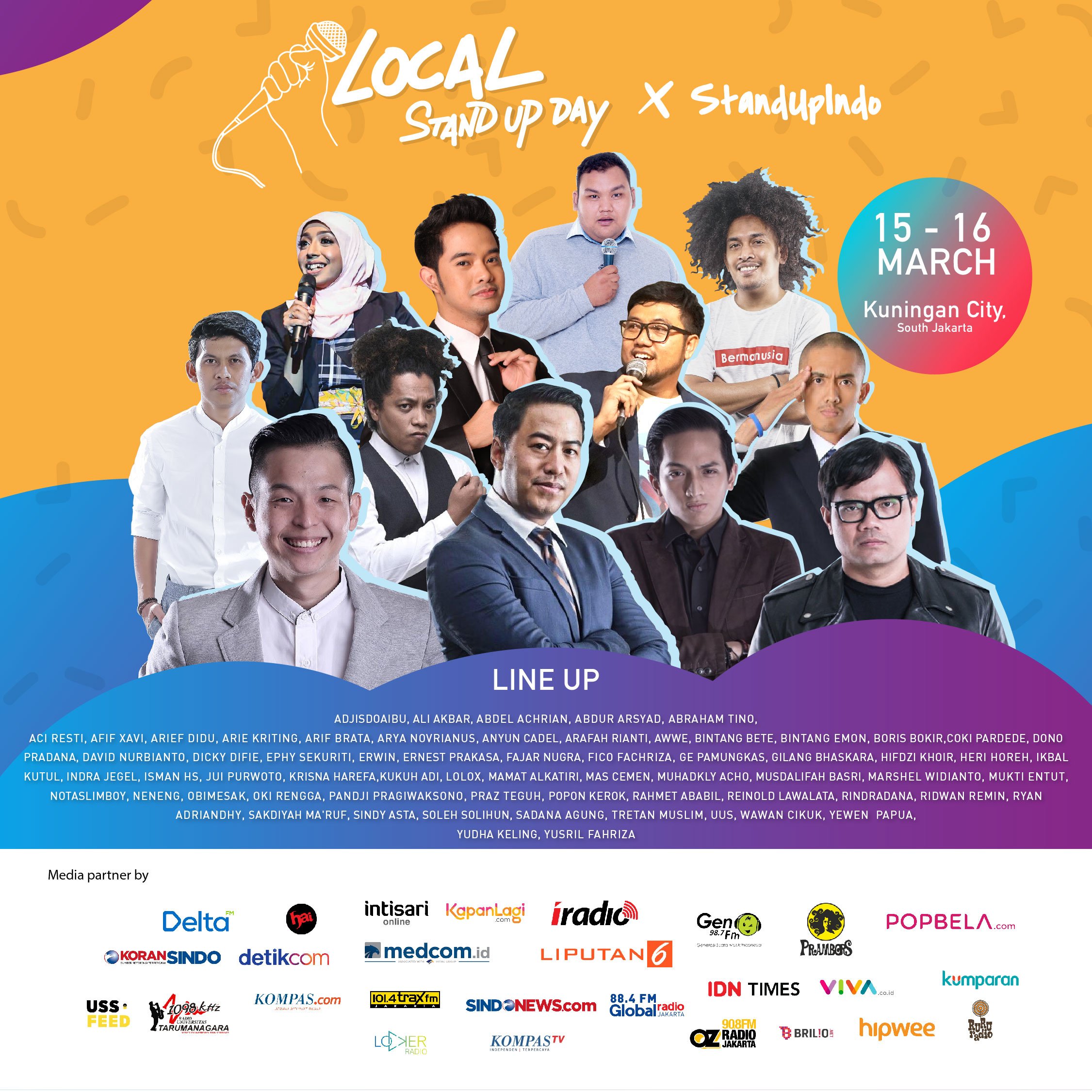 Hadirkan 60 Komika Indonesia, “Local Standup Day” Siap Gebrak Kuningan City. Millennials Wajib ke Sini!