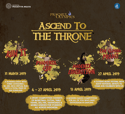 Bertema “Ascend to The Throne” Prasmul Olympics yang Keenam Siap Digelar. Guys, Yuk Ramaikan!