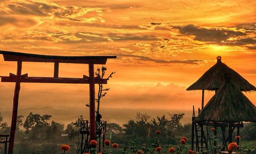 Taman Jinja, Wisata Bernuansa Jepang di Bali. Serasa Liburan ke Negeri Sakura versi Ngirit!