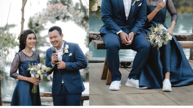 Inspirasi Gaun Pengantin yang Cocok Dipadukan dengan Sneakers Putih. Anti Pegel Saat Hari H!