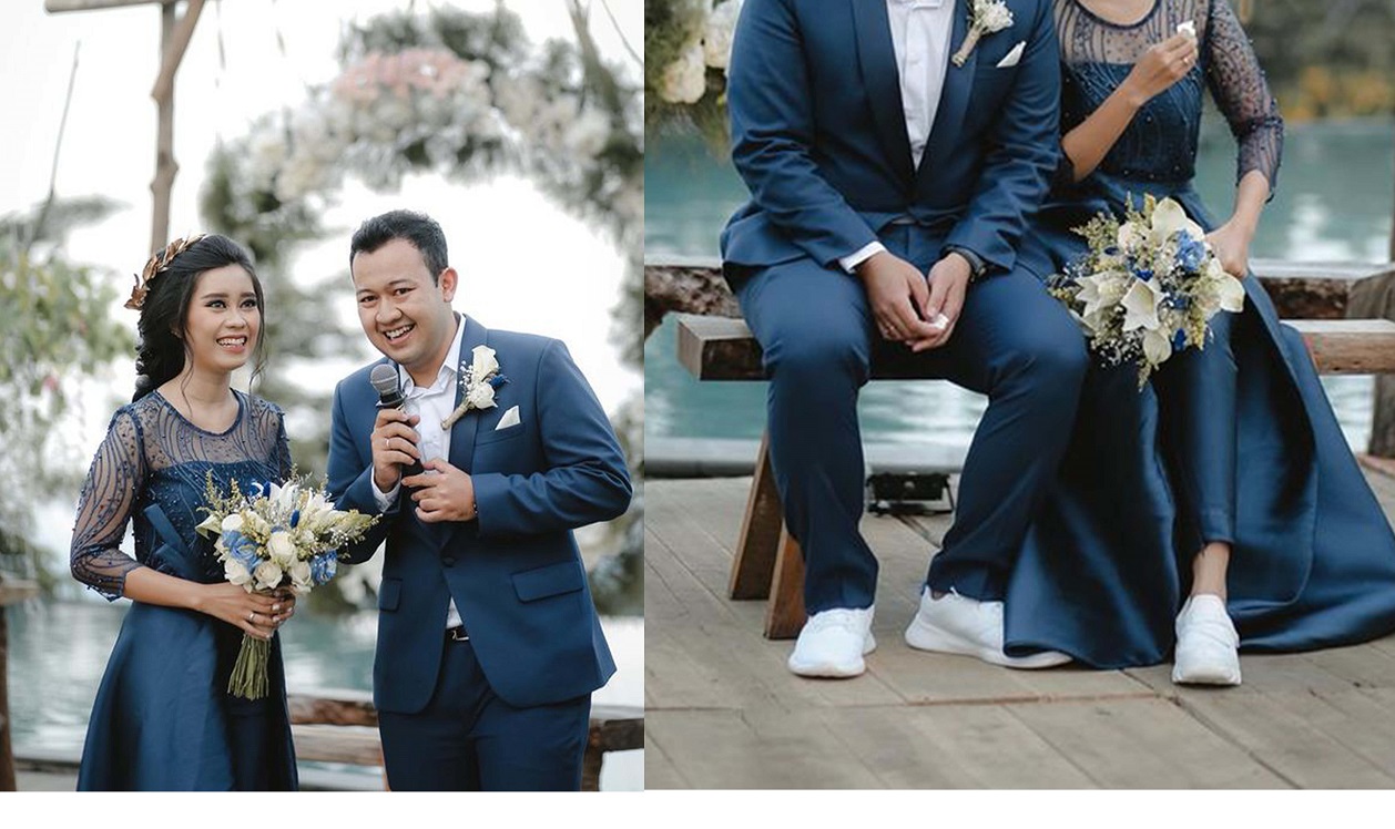 Inspirasi Gaun Pengantin yang Cocok Dipadukan dengan Sneakers Putih. Anti Pegel Saat Hari H!