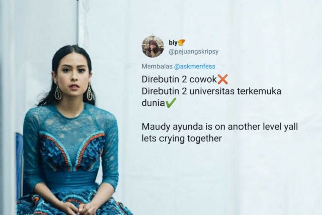 Maudy Ayunda Diperebutkan 2 Universitas Ternama Dunia, Begini 15 Curhatan Iri Warganet. Lah, Kocak~