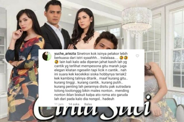 13 Komentar Kocak Emak-Emak Saat Nonton Sinetron Cinta Suci. Kritikannya Lebih Pedes dari Juri Oscar