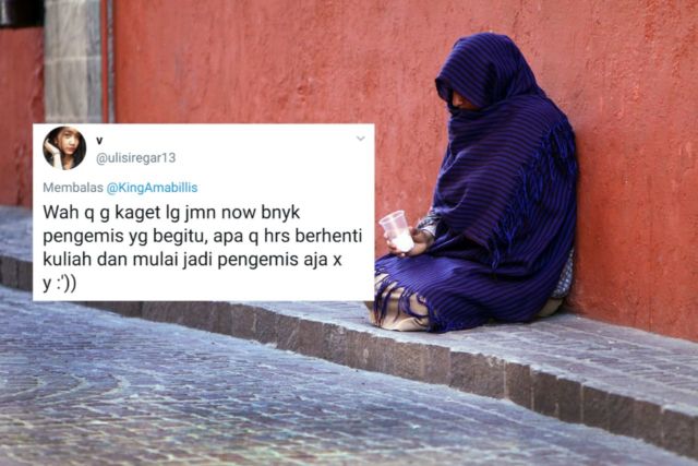 13 Reaksi Kocak Sobat Misqueen Soal Pengemis yang 