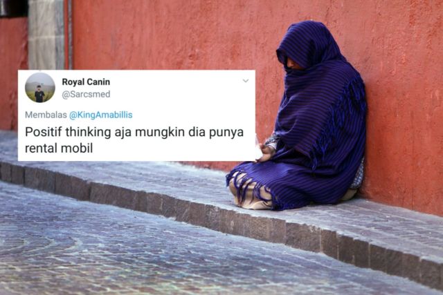 13 Reaksi Kocak Sobat Misqueen Soal Pengemis yang 