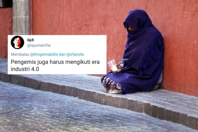 13 Reaksi Kocak Sobat Misqueen Soal Pengemis yang 