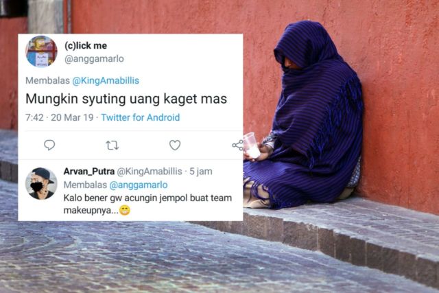 13 Reaksi Kocak Sobat Misqueen Soal Pengemis yang 