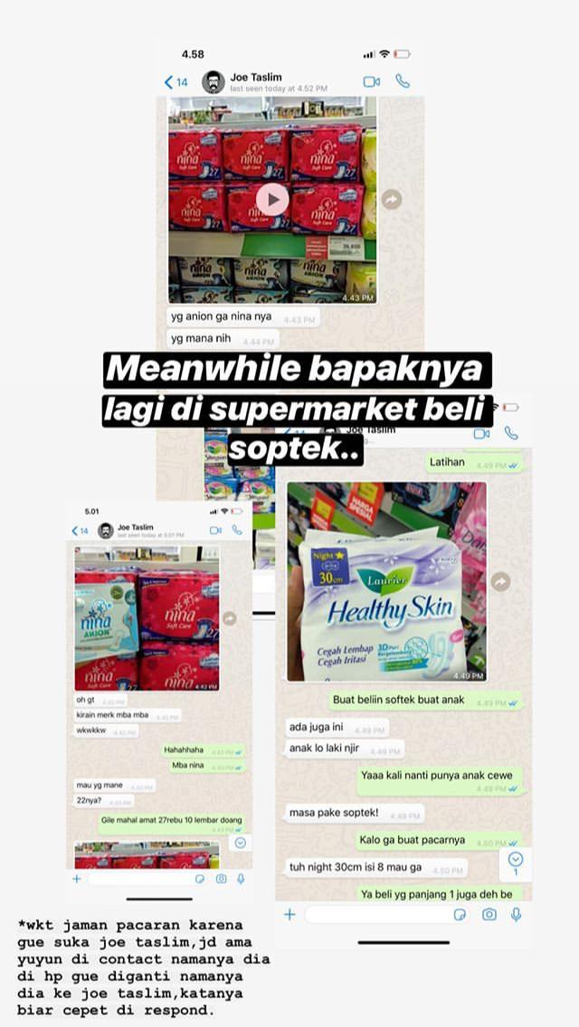 Serunya Baca Chat Putri Titian-Junior Liem Saat Diminta Beli Pembalut. Nggak Kayak Suami Istri!