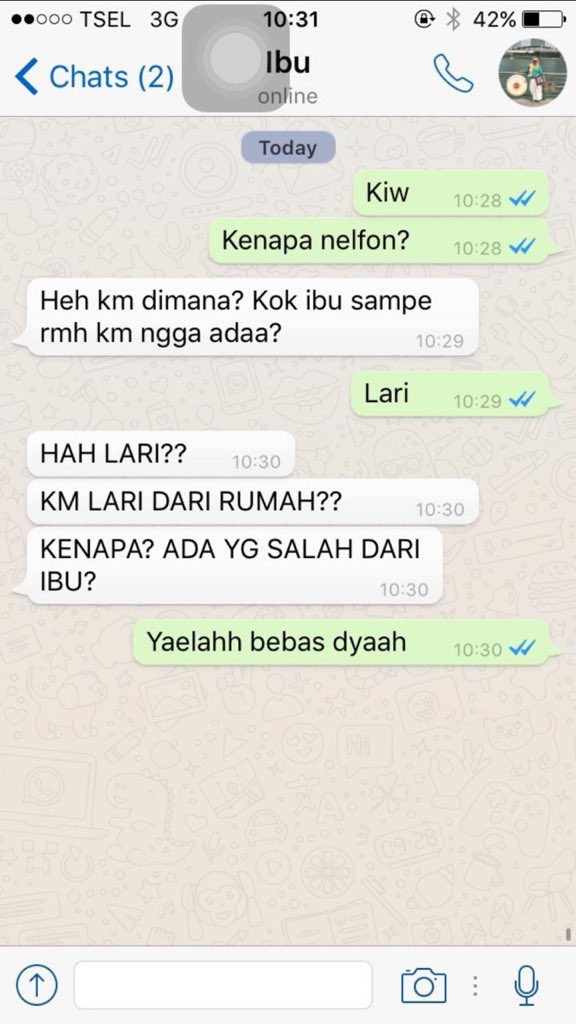 Beredar Chat Ibu dan Anak yang Kelewat Kocak; Gambaran Hubungan Tanpa Sekat Bak Sahabat