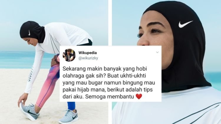 Daripada Beli Hijab Sport Mahal, Cowok ini Beri Solusi Kocak buat Ukhti-Ukthi yang Mau Olahraga