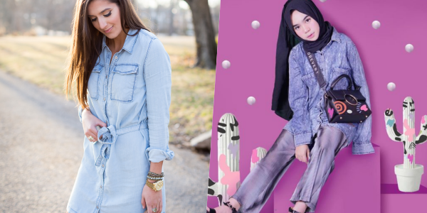 10 Ide Padu Padan Busana Santai Berbahan Chambray