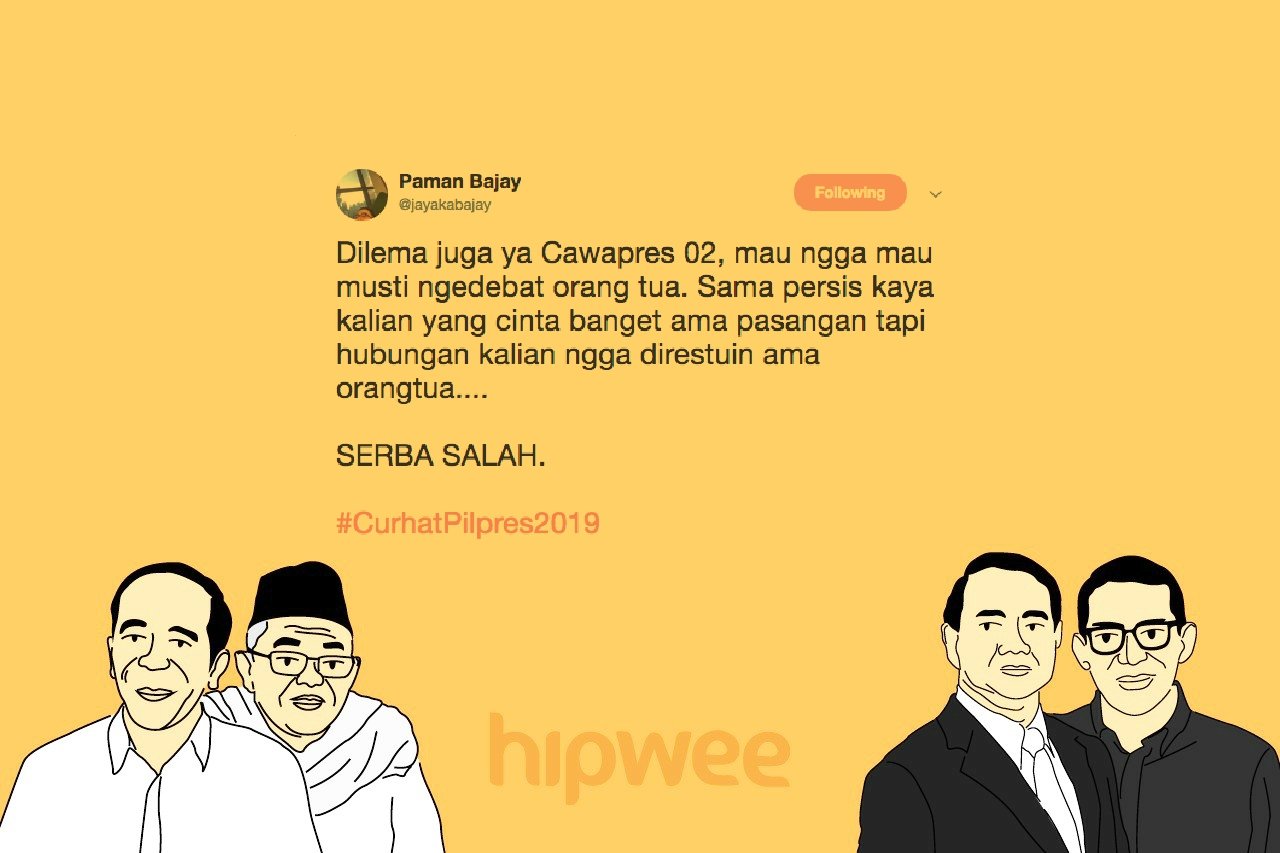 Menyimak Debat Cawapres dari Sudut Pandang Warganet dalam #CurhatPilpres2019. Selow dan Kocak~