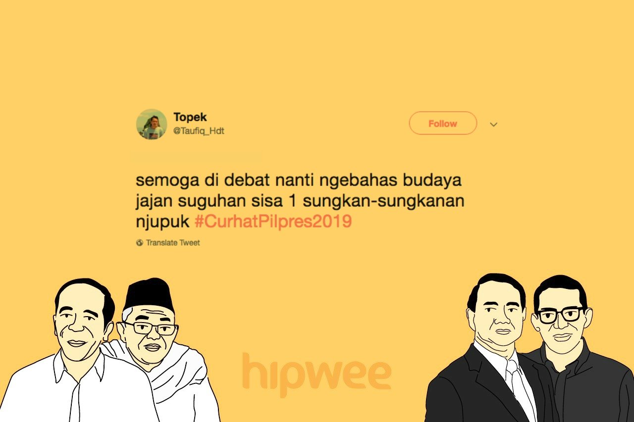 Menyimak Debat Cawapres dari Sudut Pandang Warganet dalam #CurhatPilpres2019. Selow dan Kocak~