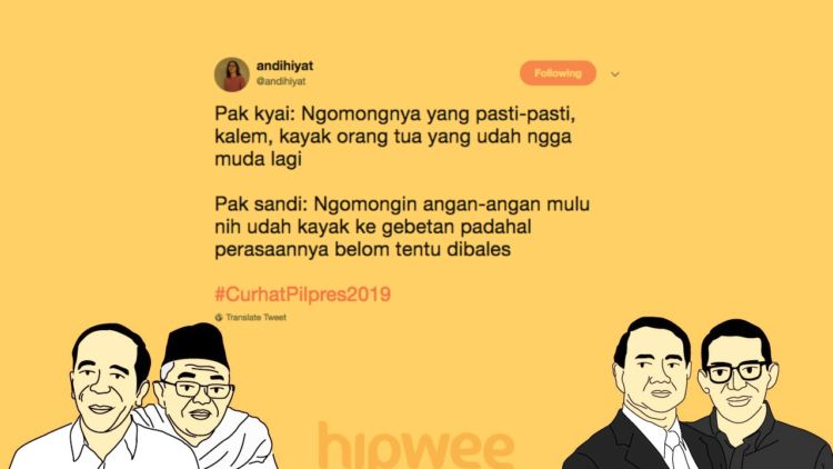 Menyimak Debat Cawapres dari Sudut Pandang Warganet dalam #CurhatPilpres2019. Selow dan Kocak~