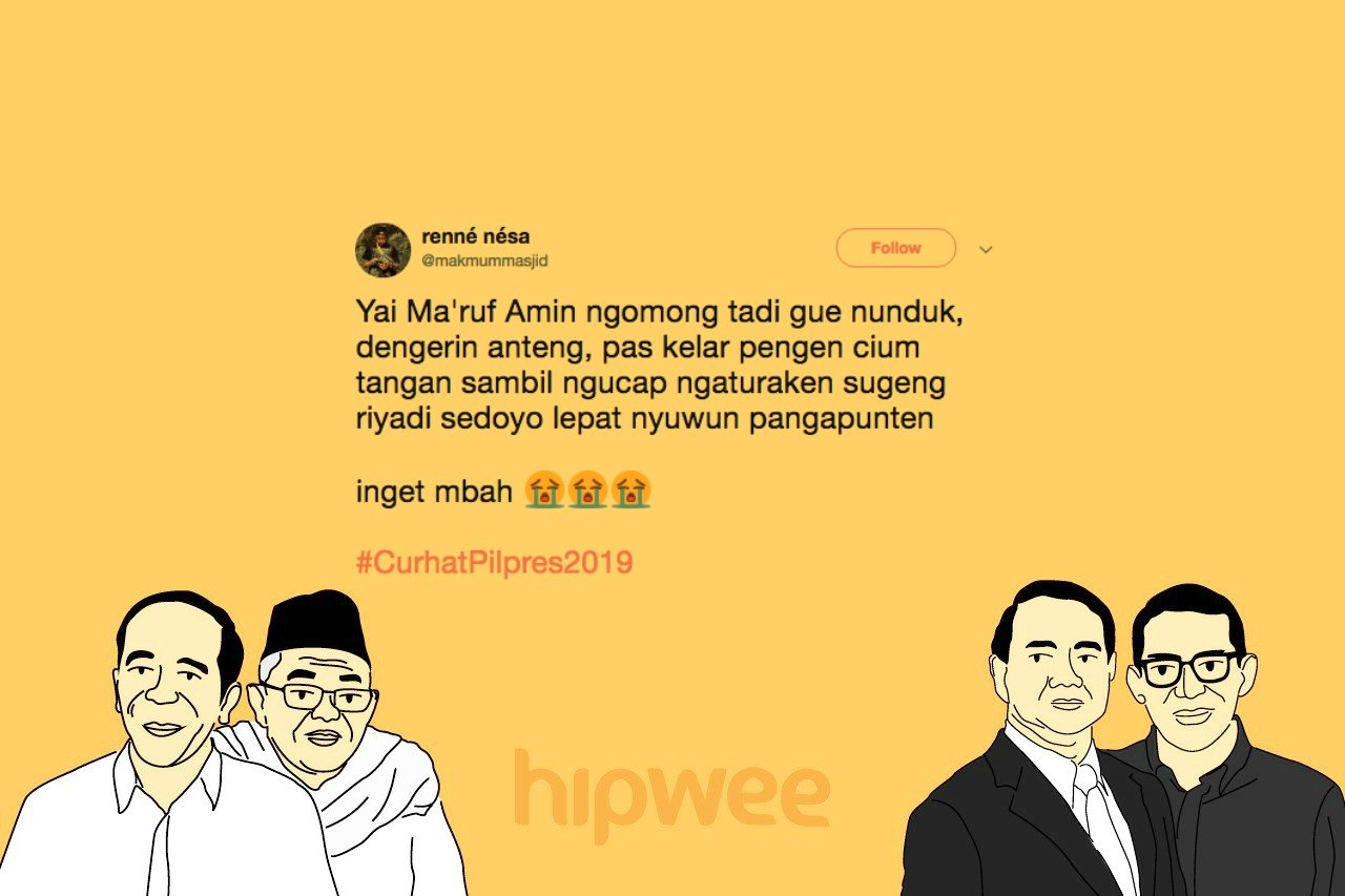 Menyimak Debat Cawapres dari Sudut Pandang Warganet dalam #CurhatPilpres2019. Selow dan Kocak~