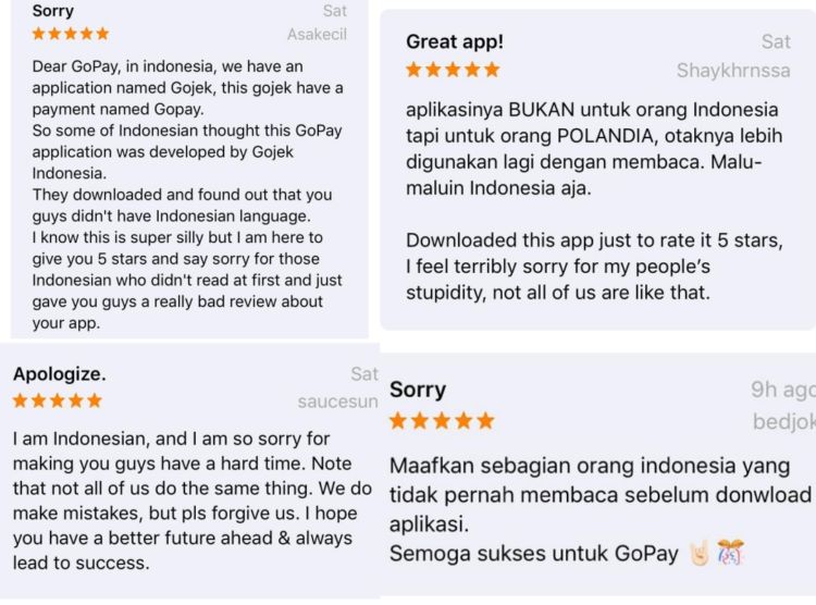 Gopay Polandia Dikira Gopay Indonesia, Dihina & Dikasih Rating Jelek Karena Bahasa. Duh, Bikin Malu!