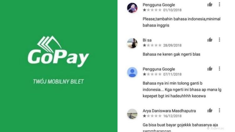 Gopay Polandia Dikira Gopay Indonesia, Dihina & Dikasih Rating Jelek Karena Bahasa. Duh, Bikin Malu!