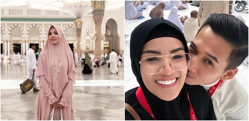 Cantiknya Nindy Ayunda Berbalut Hijab Saat Umrah Bareng Suami. Mesranya Bikin Iri!