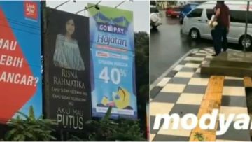 Putusin Pacar Pakai Baliho Super Gede, Warganet Curiga ini Settingan. Ah Masa Sih?!