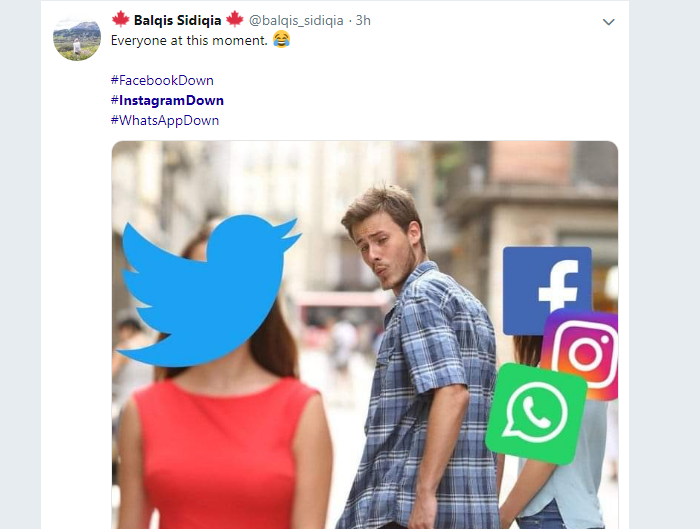 Instagram dan Facebook Down, Anak Twitter Ejek Pakai Meme Karena Penggunanya Pada Ngungsi. Terselow!