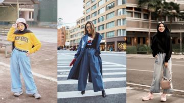 10 Ide Padu Padan Wide Leg Jeans ala Selebgram