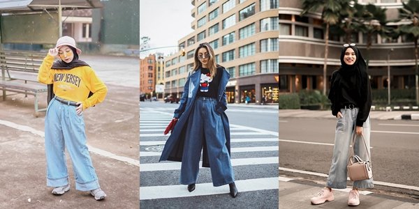 10 Ide Padu Padan Wide Leg Jeans ala Selebgram