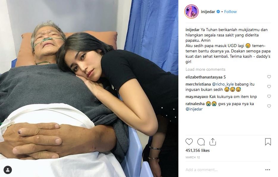 Ayah Jedar Sakit dan 2 Kali Gagal Operasi, Artis Cantik Ini Sesalkan Diagnosis Rumah Sakit