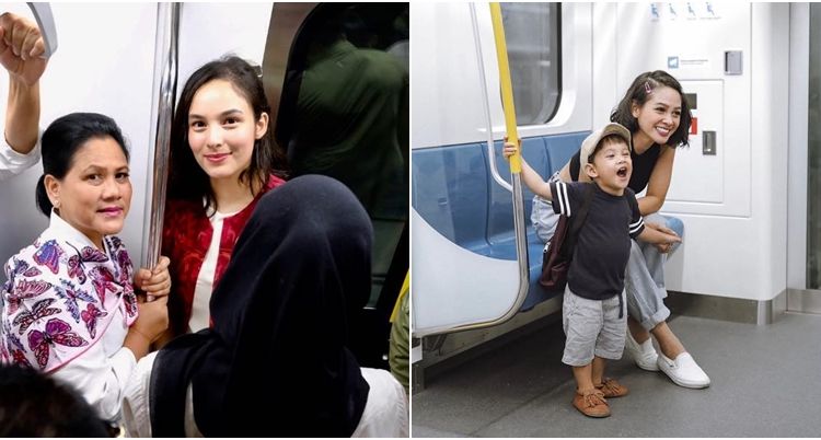 Bukan Cuma Warga Biasa, Deretan Artis Ini Juga Turut Menjajal MRT Jakarta. Bareng Pejabat Negara Pula!