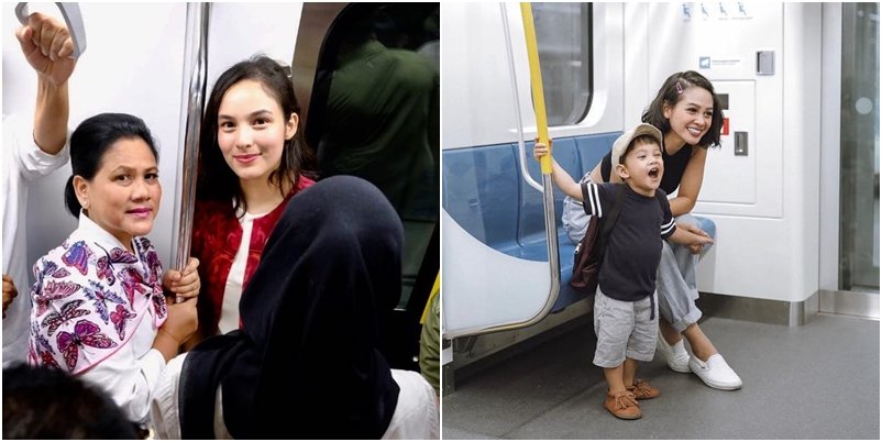 Bukan Cuma Warga Biasa, Deretan Artis Ini Juga Turut Menjajal MRT Jakarta. Bareng Pejabat Negara Pula!