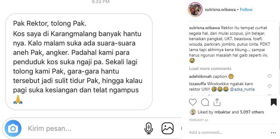 12 Bukti Kocaknya Rektor UNY. Dari Nonton Konser Urut IPK Sampai Jadi Tempat Curhat Mahasiswa