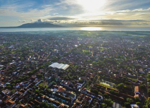 Kota Banyuwangi dari Langit