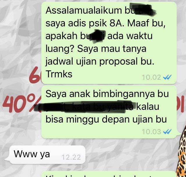 12 Balasan Chat dari Dospem ini Bukti Bahwa Skripsi Macet Kadang Bukan Karena Kita. Serba Salah, Ya~