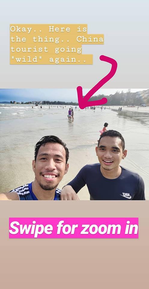 Turis China Terekam Kamera Sedang Buang Air Besar di Pantai. Ih Kok Jorok Banget Sih?