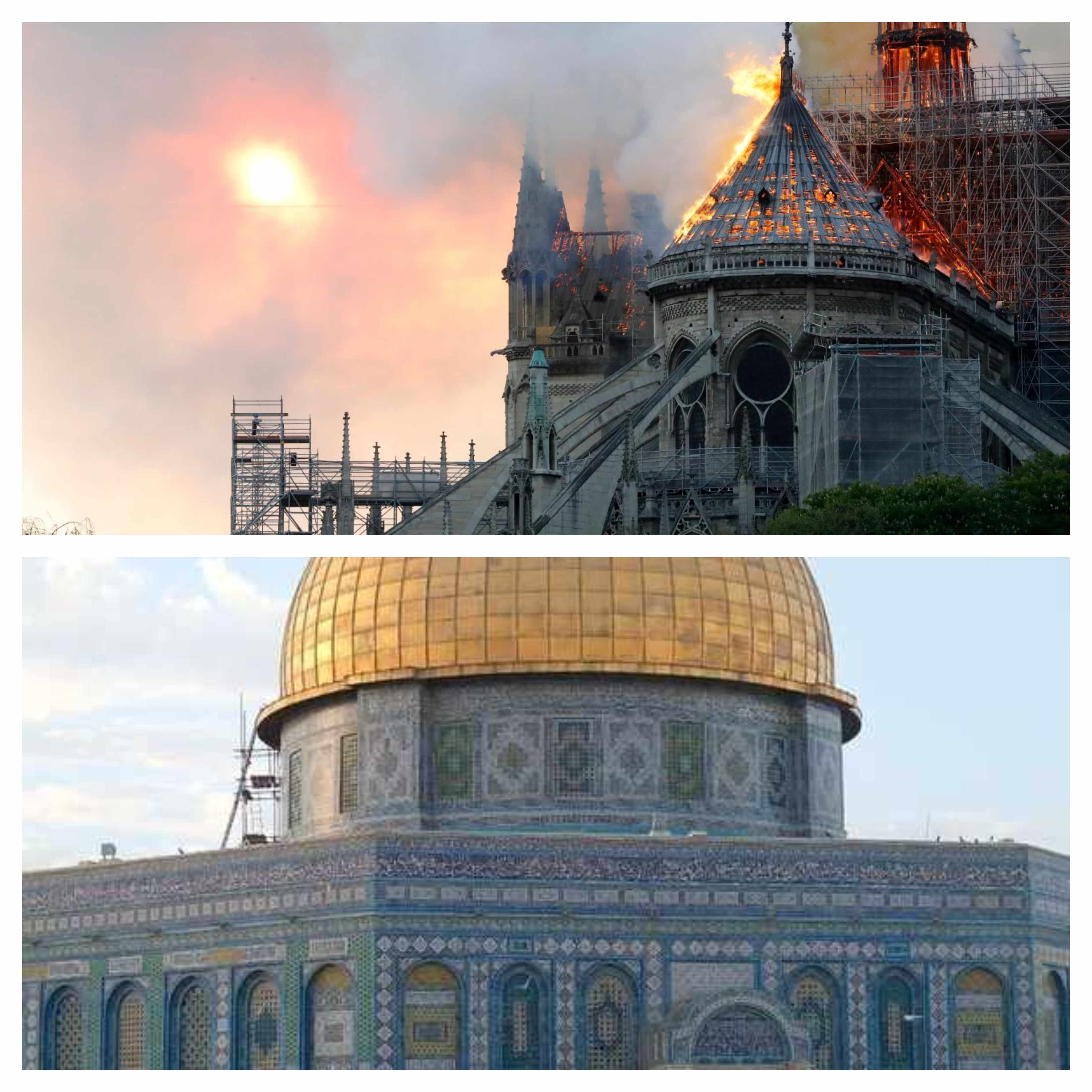 Berita Duka Dunia: Katredal Notre Dame Terbakar, Tak Lama Setelahnya Giliran Masjid Al-Aqsa