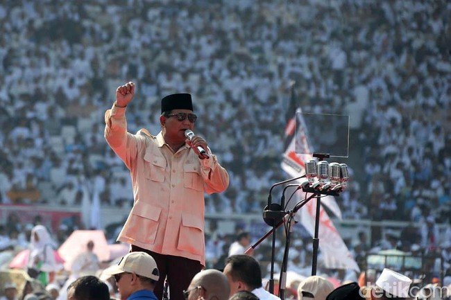 Kampanye Akbar Prabowo di GBK Meriah dan Diklaim Datangkan 1 Juta Orang. Benarkah Klaim Tersebut?